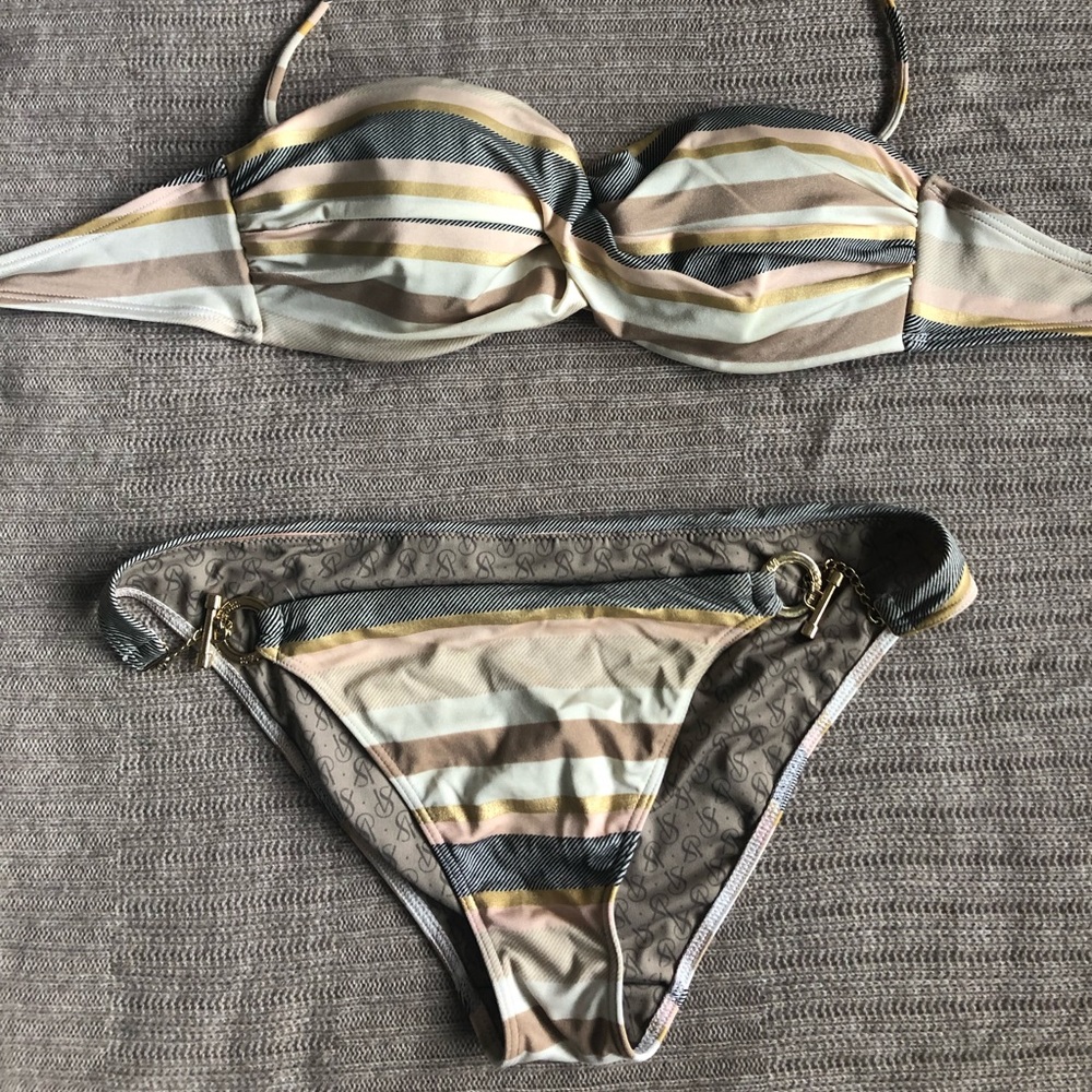 Victoria Secret swim very rare gold 34 B/Medium